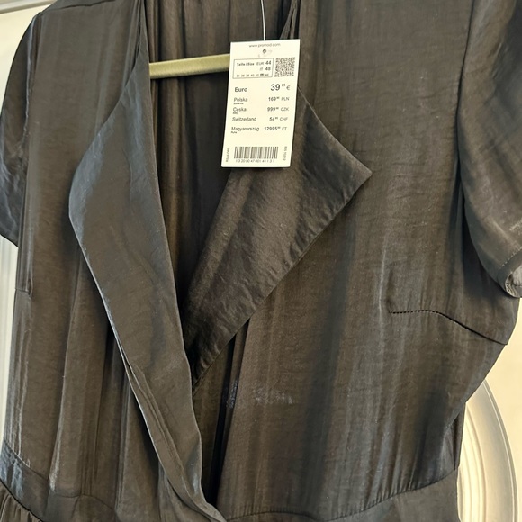 Promod Black Wrap Around Dress - Picture 3 of 12